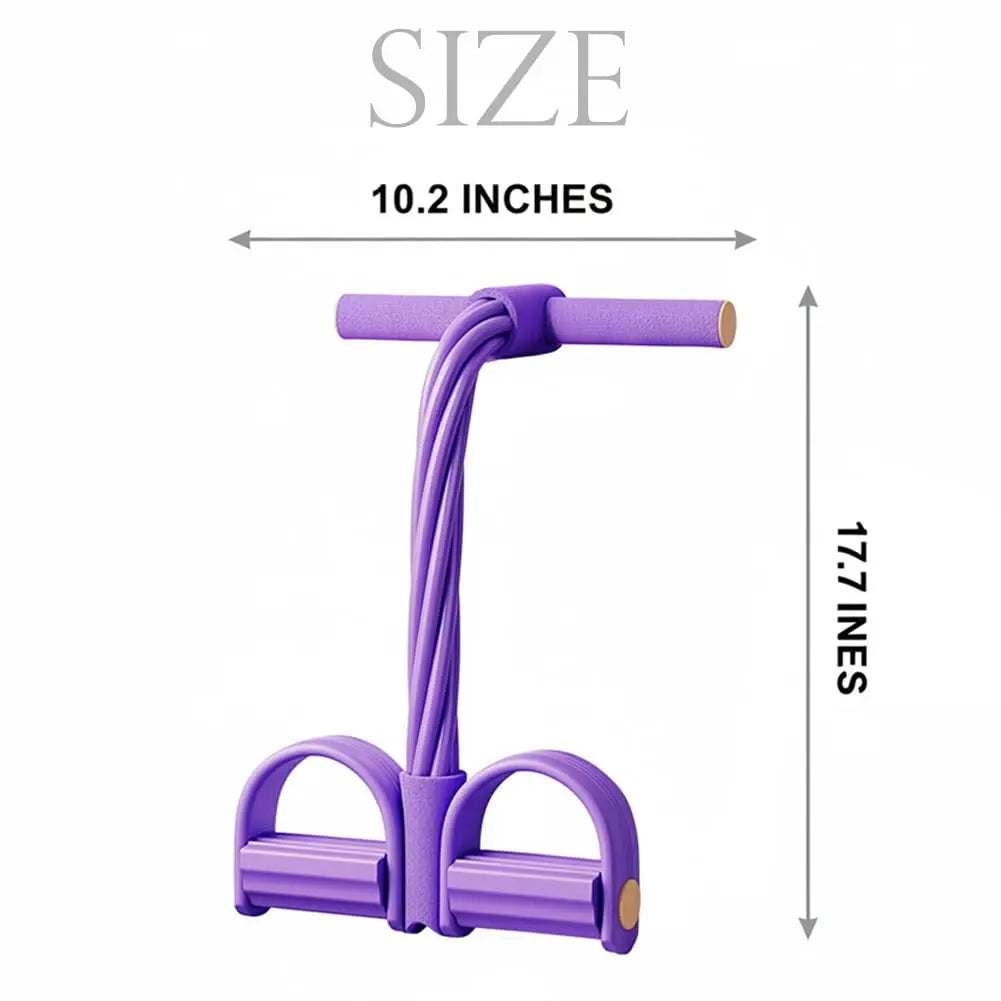 6 Pipe Foot Pedal Stretch Rope, Versatile Household Traction Device, Portable Indoor Leisure Activity Equipment