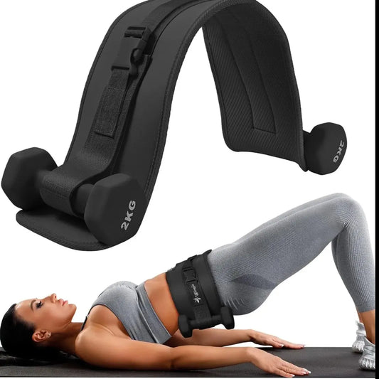 Heavy-Duty Hip Thrust Belt for Glute Training – Padded Weight Lifting Belt with Secure Metal Buckle.Compatible with Kettlebells, Dumbbells & Plates.Ideal for Home Gym Squats, Bridges & Deadlifts. Exercise Equipment