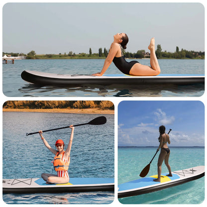 Inflatable Paddle Board Stand up Paddle Board SUP Board with 120"X30"X6" for Youth & Adults Summer