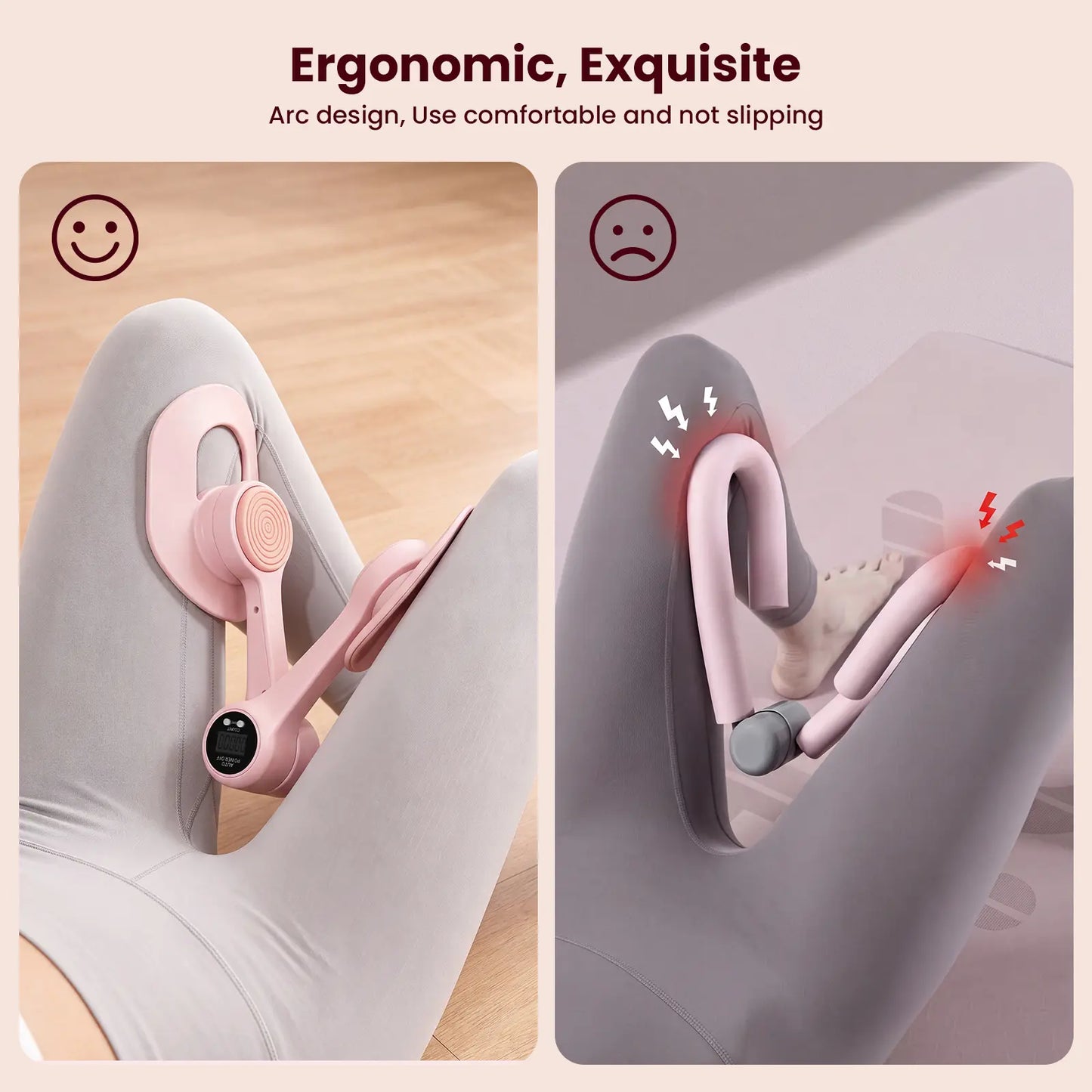 Zenrous Multi-Functional Thigh & Arm Exerciser Set - Compact Home Gym Pelvic Floor & Limb Muscle Trainer for Women & Men, Resistance Workout Equipment