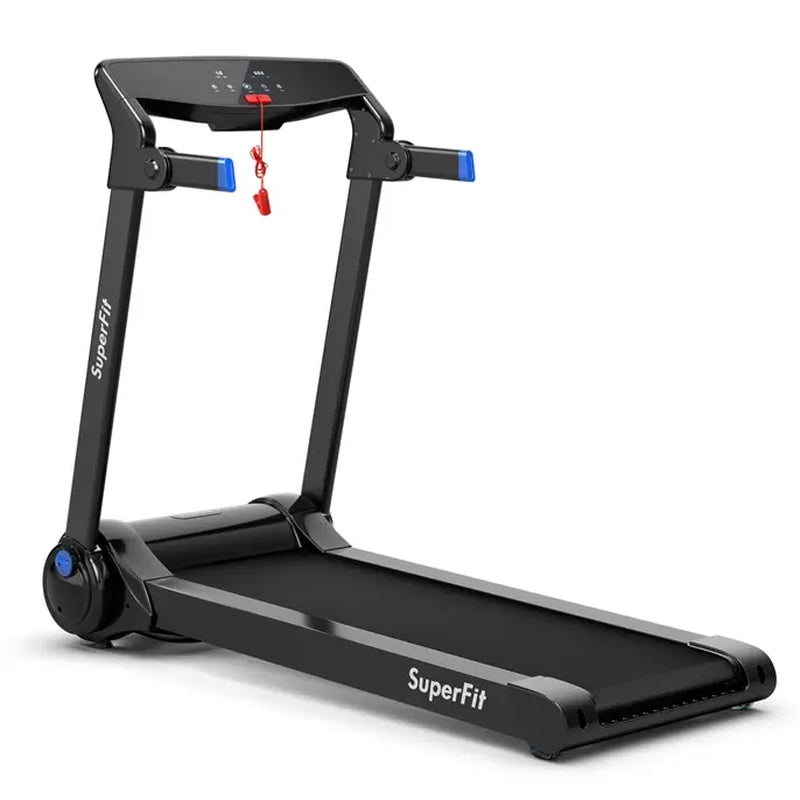 Costway Folding Electric Treadmill, 3.0 HP Motorized Fitness Exercise Machine for Home, Gym, Office, Running Walking Machine W/ App Control, Dual Flywheels, High Performance Indoor Cardio Trainer