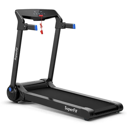 Costway Folding Electric Treadmill, 3.0 HP Motorized Fitness Exercise Machine for Home, Gym, Office, Running Walking Machine W/ App Control, Dual Flywheels, High Performance Indoor Cardio Trainer