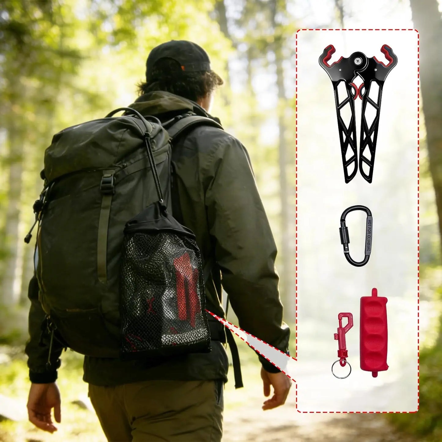 Premium Archery Bow Stand Bundle with Archery Rests, Drawstring-Secure Mesh Storage Bag, Lockable Hook, Overmold Grip Arrow Puller, Portable Folding Universal Kit for Hunting/Practice