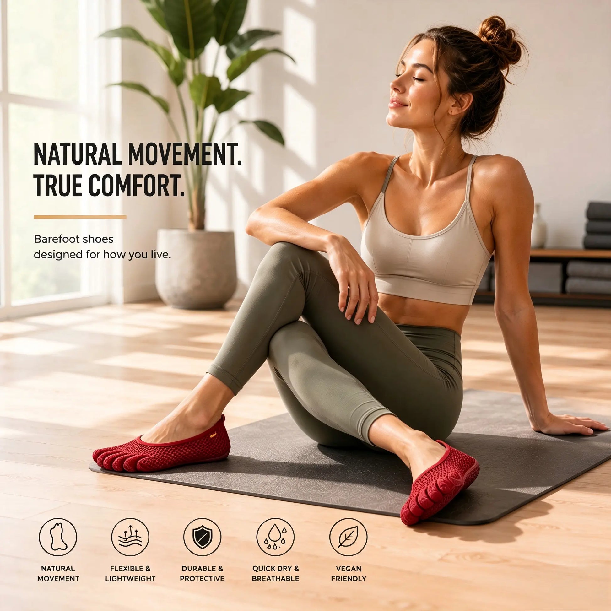 New Barefoot Magic Claw Five Finger Shoes, Anti-Slip Quick Dry Soft Lightweight Wear-Resistant Water Sock Shoes, Non-Slip Footwear for Beach Swimming Diving Pool Yoga Gym Fitness Workout Training Hiking Walking Travel Seaside Daily Casual Outdoor Sports