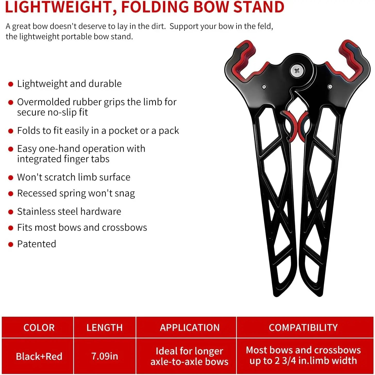 Premium Archery Bow Stand Bundle with Archery Rests, Drawstring-Secure Mesh Storage Bag, Lockable Hook, Overmold Grip Arrow Puller, Portable Folding Universal Kit for Hunting/Practice