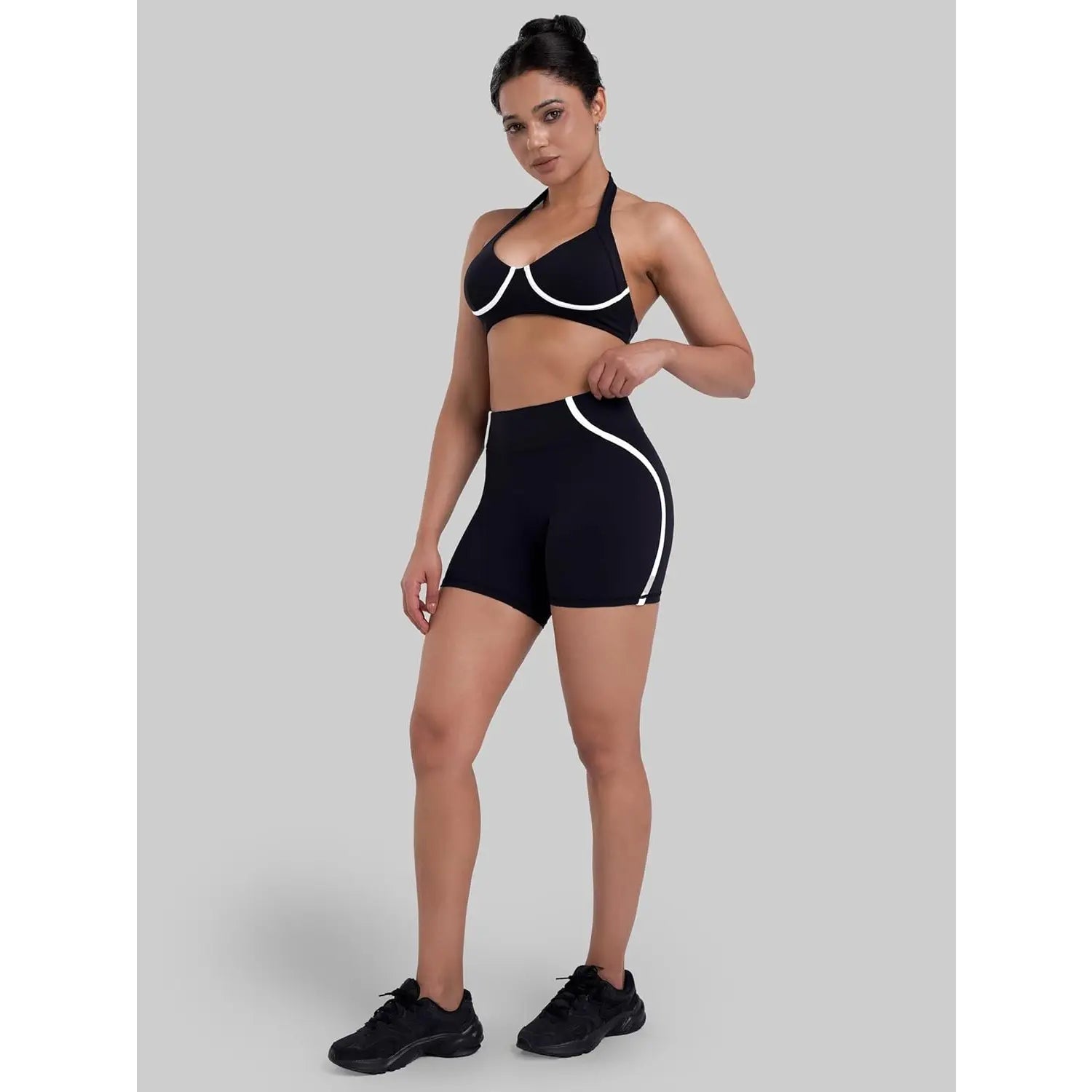 Sunzel Women'S High-Waisted No Front Seam Seamless Breathable Soft Activewear Shorts - Tummy Control Athletic Shorts for Yoga, Gym, Seamless Breathable Shorts