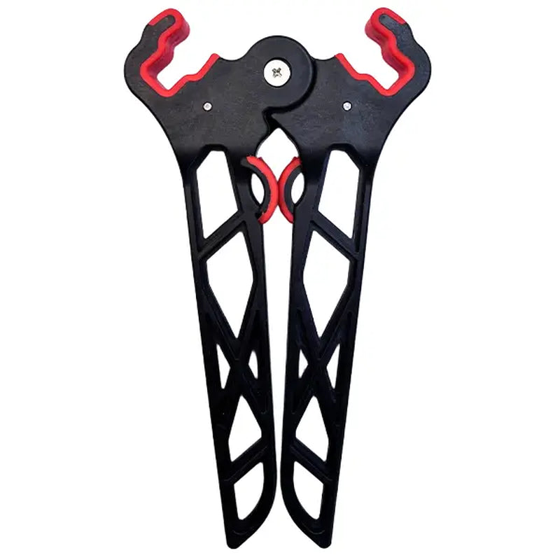 Premium Archery Bow Stand Bundle with Archery Rests, Drawstring-Secure Mesh Storage Bag, Lockable Hook, Overmold Grip Arrow Puller, Portable Folding Universal Kit for Hunting/Practice