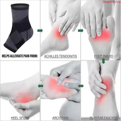 2 Pack Adjustable Compression Ankle Support Sleeves, Flexible Ankle Stabilizer Brace for Achilles Relief, Unisex Recovery Foot Wrap, Comfort Sports Accessory for Running, Gym Workout, Sprain Recovery, Hiking & Daily Joint Protection
