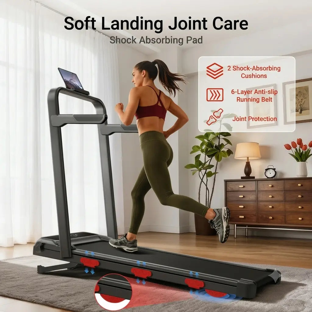 UMAY Auto Incline Treadmill with 3 LED Display | 3.0HP 300LBS Heavy Duty 10S Foldable Walking Pad | under Desk Home Office Workout | Compact Gym Machine for Men & Women