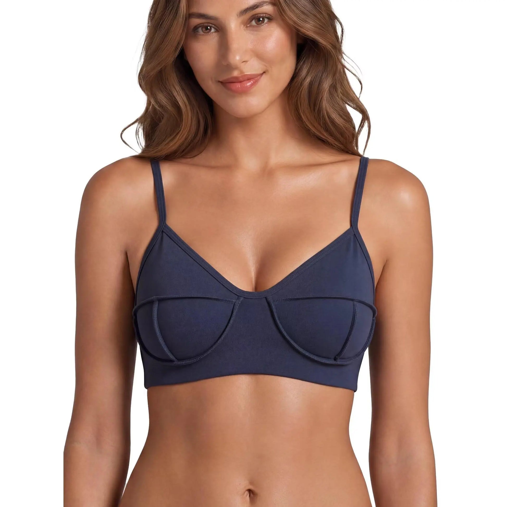 Women'S V Neck Patchwork Sports Bra, Breathable Stretch Padded Bralette with Adjustable Straps for Low Impact Yoga, Gym, and Fitness, Sportswear Yoga Gym, Stretch Sports Bra, Flattering Women'S Sports Underwear