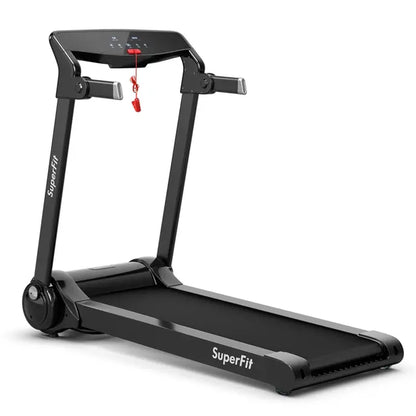 Costway Folding Electric Treadmill, 3.0 HP Motorized Fitness Exercise Machine for Home, Gym, Office, Running Walking Machine W/ App Control, Dual Flywheels, High Performance Indoor Cardio Trainer