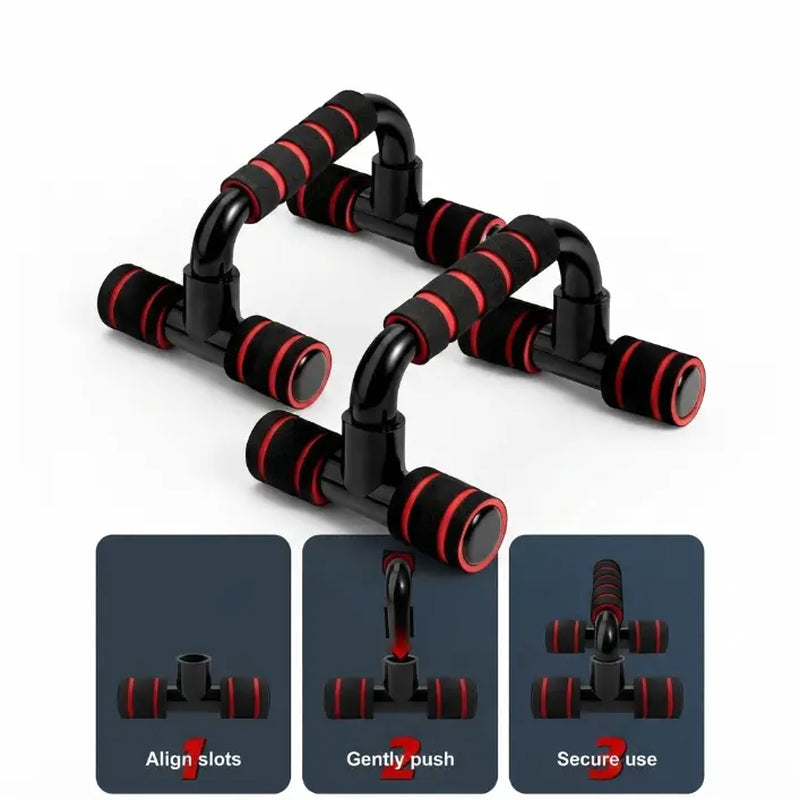 Push up Bars Gym Exercise Equipment Fitness 1 Pair Pushup Handles with Cushioned Foam Grip and Non-Slip Sturdy Structure Push up Bars for Men & Women
