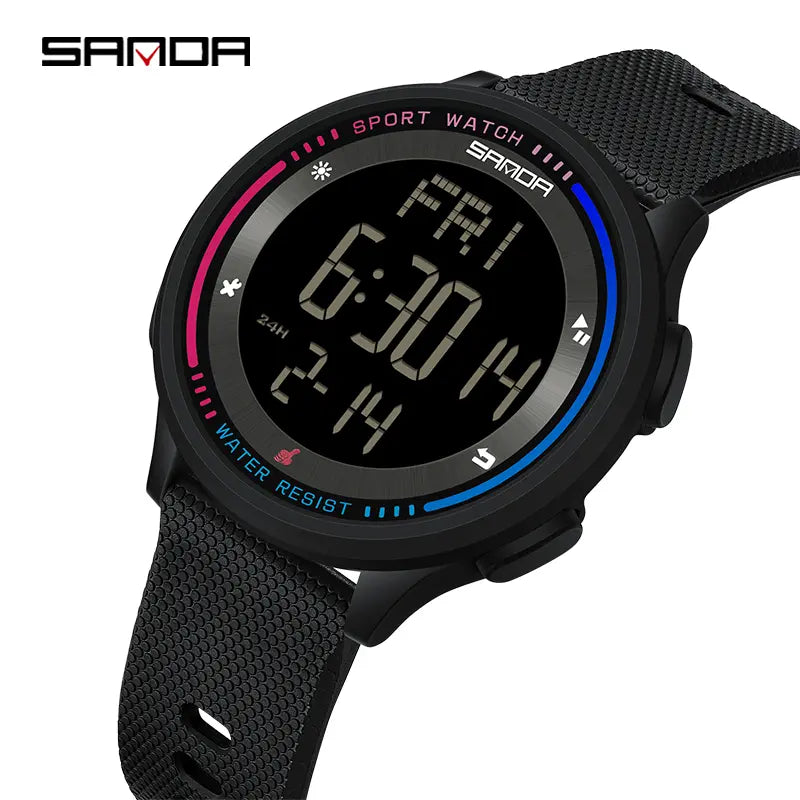 Unisex Casual Fashion Wristwatch - Simple Sporty round Design, Luminous Display, Waterproof, Shock-Resistant for Daily & Outdoor Wear (Fashion Men'S Watch Accessory)