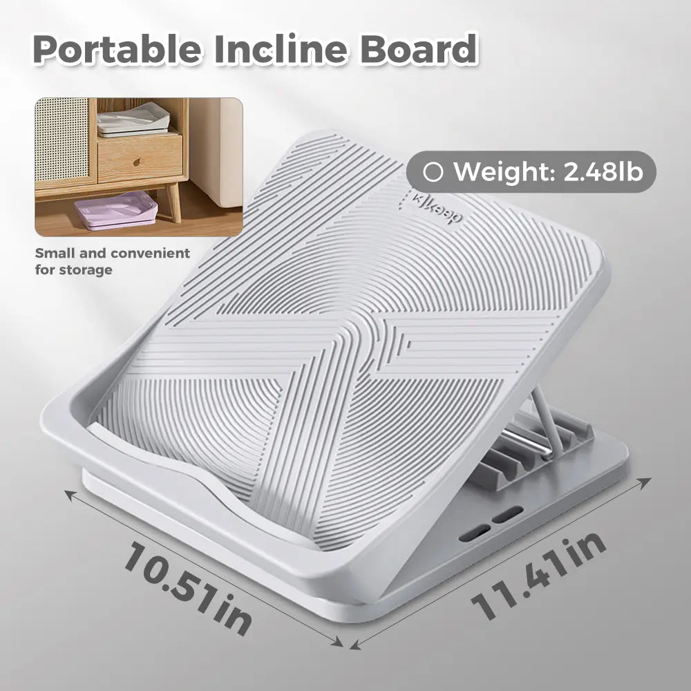 Adjustable Incline Stretch Board, Foot Calf Leg Stretcher, Keep Tilt Board for Plantar Fasciitis Relief, Home Gym Fitness & Posture Correction Tool
