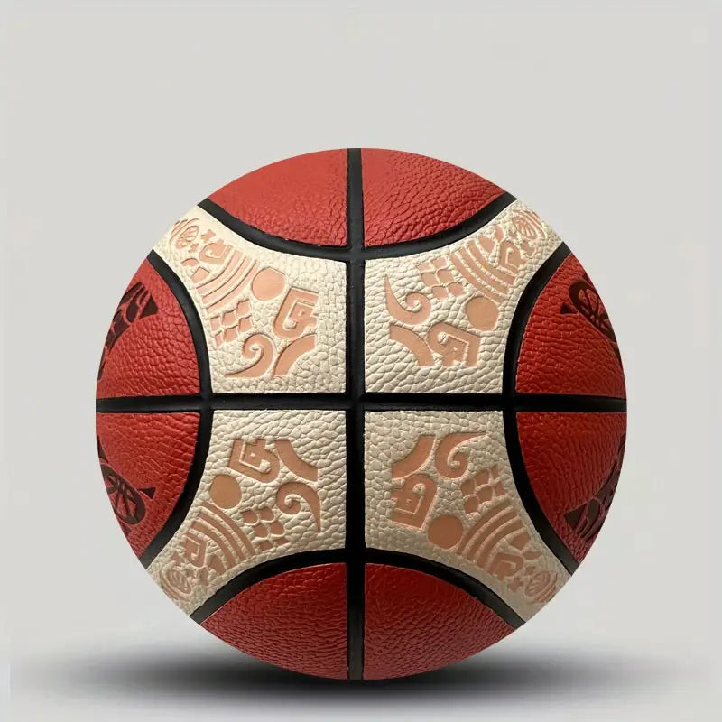 Professional Size 7 PU Material Basketball, Durable Sports Ball for Training & Competitions, Perfect Holiday Gift Idea, Training Equipment