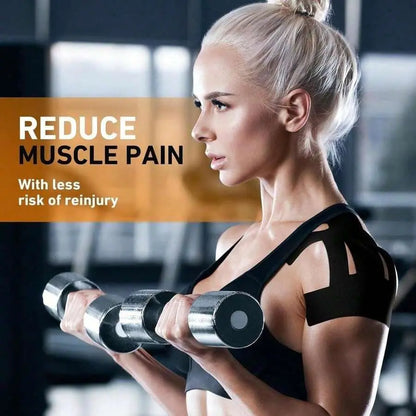 Precut Shoulder Kinesiology Strapping Tape Formen & Women - Waterproof, Breathable Athleticsupport & Pain Relief for Basketball, Gym,Camping I Father'S Day Gifts Campingessentials