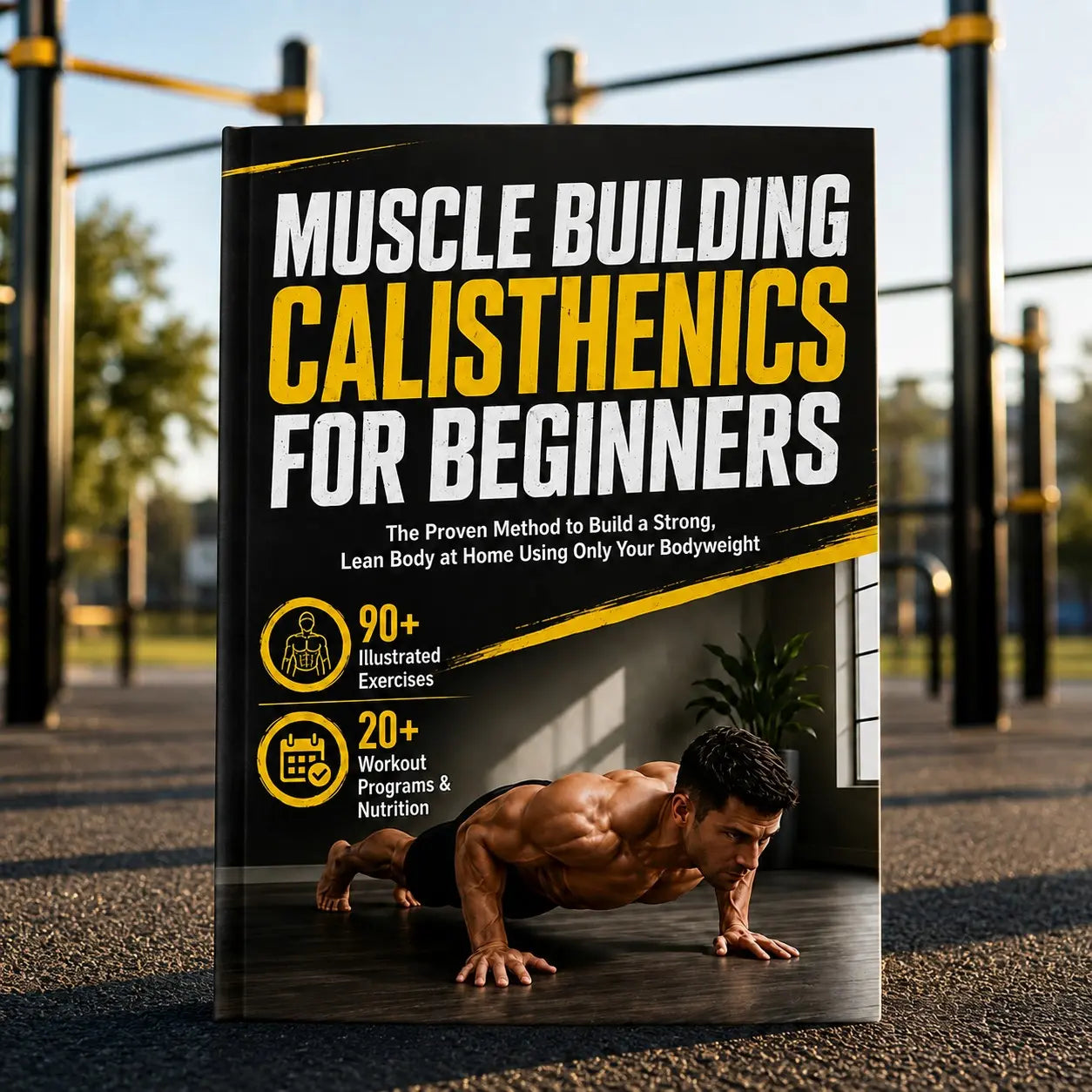 Muscle Building Calisthenics Guide for Beginners, 90+ Illustrated Exercises, 20+ Training Plans, Home Outdoor Workout Manual Book