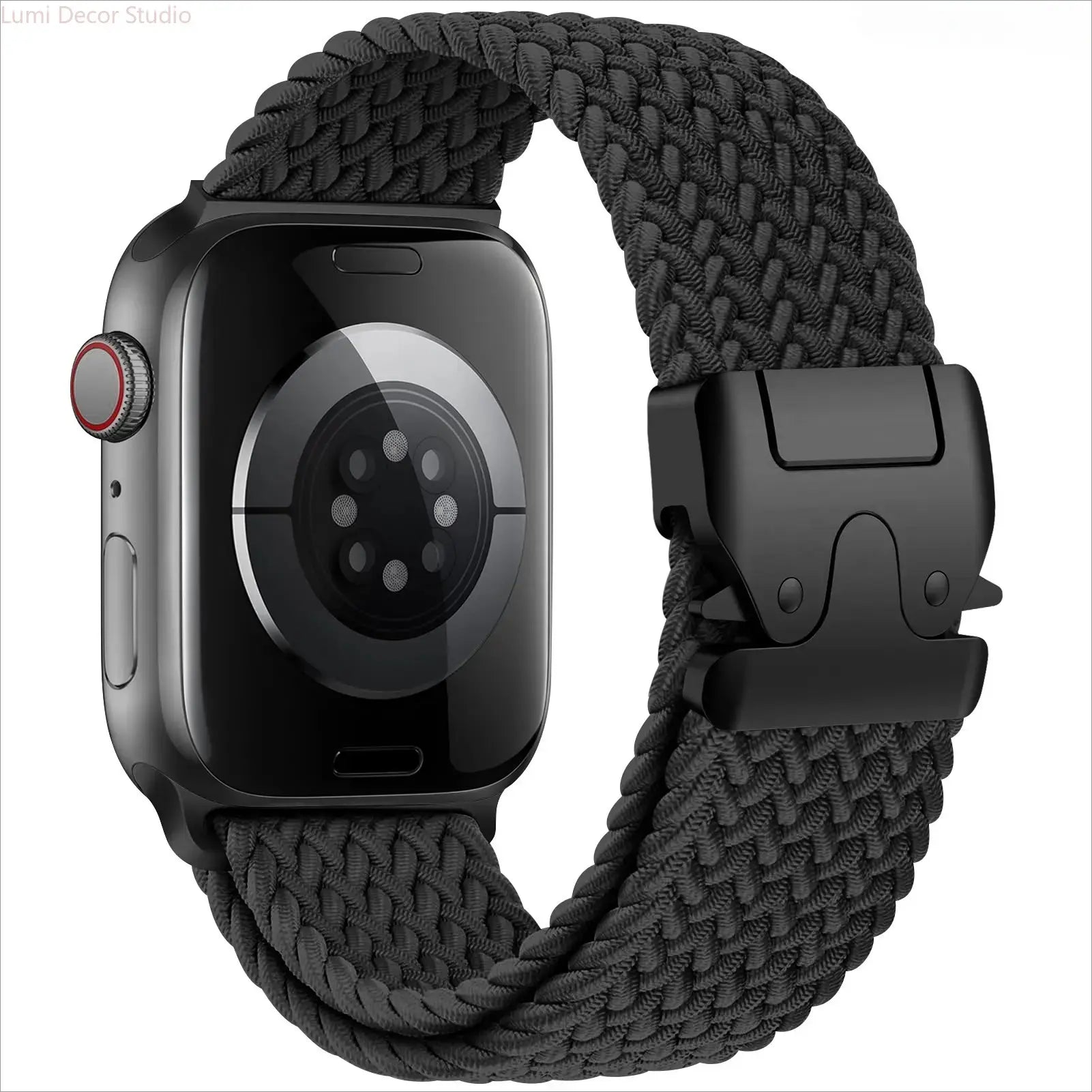 Braided Nylon Parachute Watch Band for Smart Watches – Adjustable Stretch Sport Strap Compatible with 41Mm 42Mm 44Mm 45Mm 46Mm 49Mm Watches