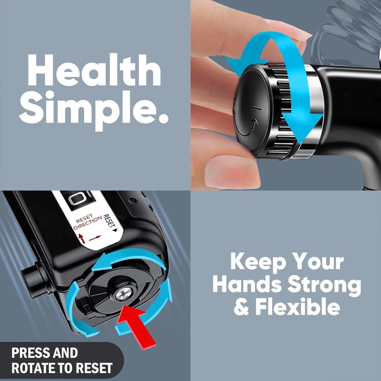 Functional Adjustable Resistance Finger Exerciser Grip Ring - Unisex Hand Fitness Set, Reusable Stress Relief Tool for Muscle Building, Injury Recovery (Forearm Strengthener, Boyfriend Gift Option)
