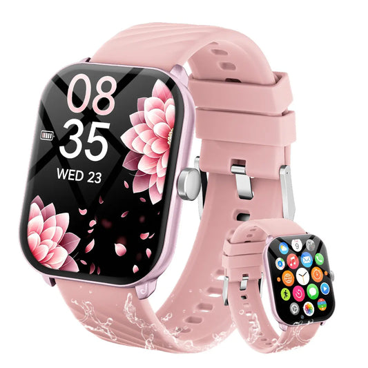 Free Delivery Multifunctional Women'S Smartwatch 2026, Get in 3-DAY, IP68 Waterproof for Android and Iphone, Bluetooth Call & Music Control, DIY Custom Dial, 100+ Sports Modes and Message Reminders, Ideal for Sports & Gifting