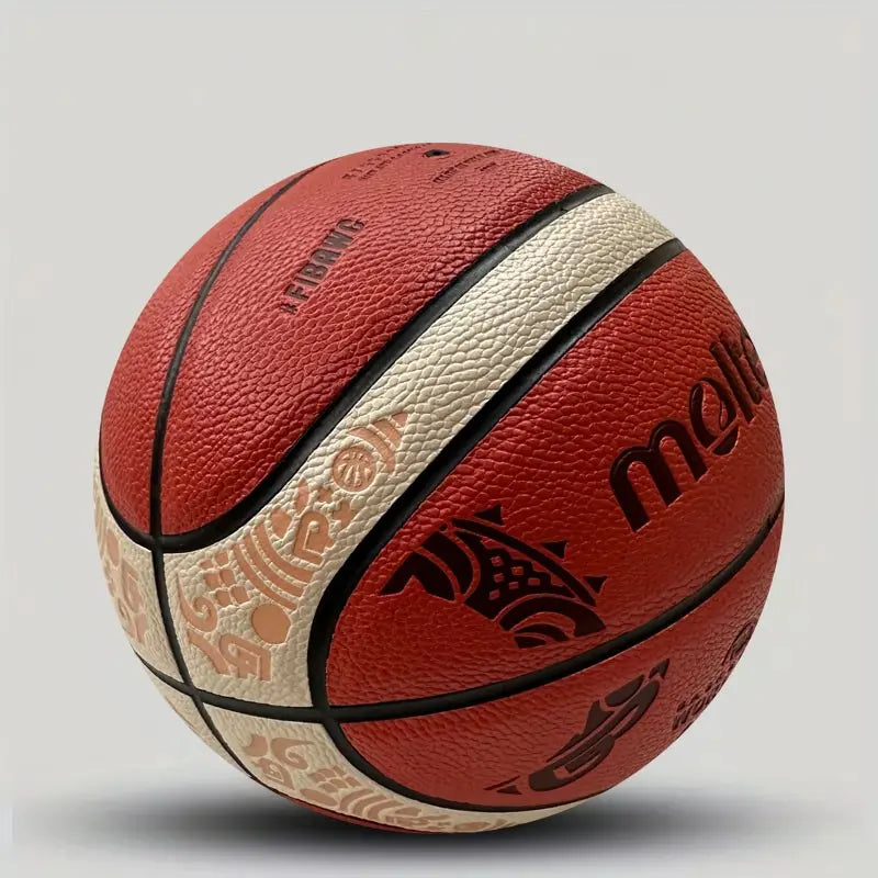 Professional Size 7 PU Material Basketball, Durable Sports Ball for Training & Competitions, Perfect Holiday Gift Idea, Training Equipment