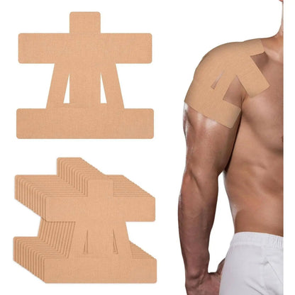 Precut Shoulder Kinesiology Strapping Tape Formen & Women - Waterproof, Breathable Athleticsupport & Pain Relief for Basketball, Gym,Camping I Father'S Day Gifts Campingessentials