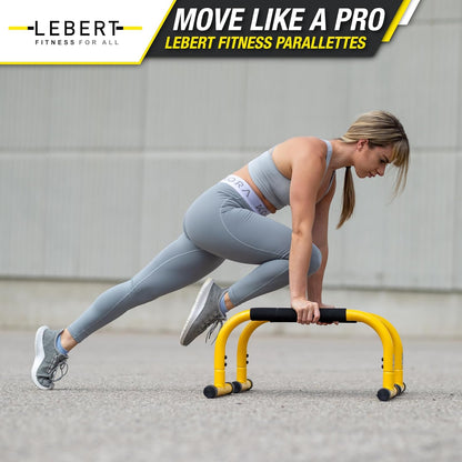 Parallette Push up Bars Dip Station Stand - Perfect for Home and Garage Gym Exercise Equipment - Gymnastics, Calisthenics, Strength Training Parallel Bars for Men and Women