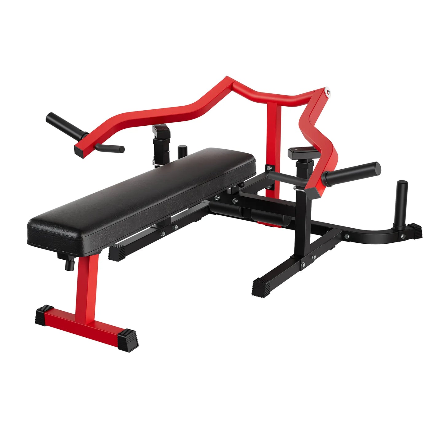 3-In-1 Adjustable Chest Press Bench Machine Only, Flat Incline Decline Multi Strength Equipment with Independent Converging Arms, 450 Lbs Weight Capacity, Full Body Home Gym Workout Trainer