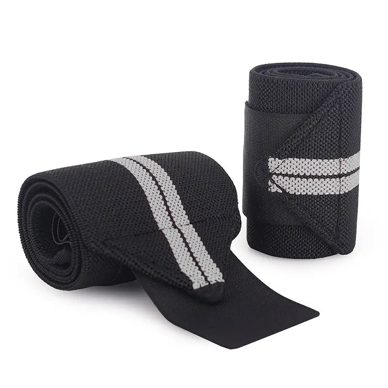 [2Pcs Adjustable Wrist Straps] 2Pcs Adjustable Thick Polyester Fitness Wrist Straps | Weightlifting Bands with Thumb Loops for Strength Training, Unisex Gym Wrist Support for Men & Women, Sleek Strap Design, Flexible Material