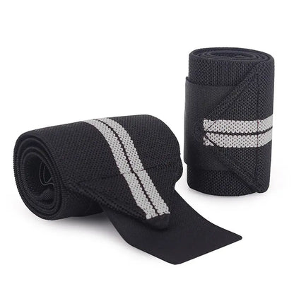 [2Pcs Adjustable Wrist Straps] 2Pcs Adjustable Thick Polyester Fitness Wrist Straps | Weightlifting Bands with Thumb Loops for Strength Training, Unisex Gym Wrist Support for Men & Women, Sleek Strap Design, Flexible Material