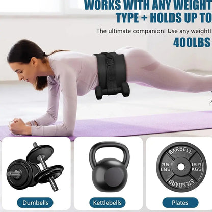 Heavy-Duty Hip Thrust Belt for Glute Training – Padded Weight Lifting Belt with Secure Metal Buckle.Compatible with Kettlebells, Dumbbells & Plates.Ideal for Home Gym Squats, Bridges & Deadlifts. Exercise Equipment
