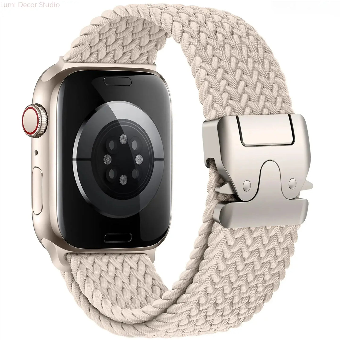 Braided Nylon Parachute Watch Band for Smart Watches – Adjustable Stretch Sport Strap Compatible with 41Mm 42Mm 44Mm 45Mm 46Mm 49Mm Watches