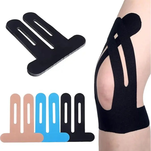 10 Pack Precut Knee Kinesiology Tape for Men & Women,Waterproof, Elastic Tape for Knee Support, Stability & Pain Relief; Breathable, Hypoallergenic, Latex-Free; Ideal for Basketball, Running Knee Wraps Knee Stabilizer