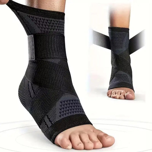 2 Pack Adjustable Compression Ankle Support Sleeves, Flexible Ankle Stabilizer Brace for Achilles Relief, Unisex Recovery Foot Wrap, Comfort Sports Accessory for Running, Gym Workout, Sprain Recovery, Hiking & Daily Joint Protection