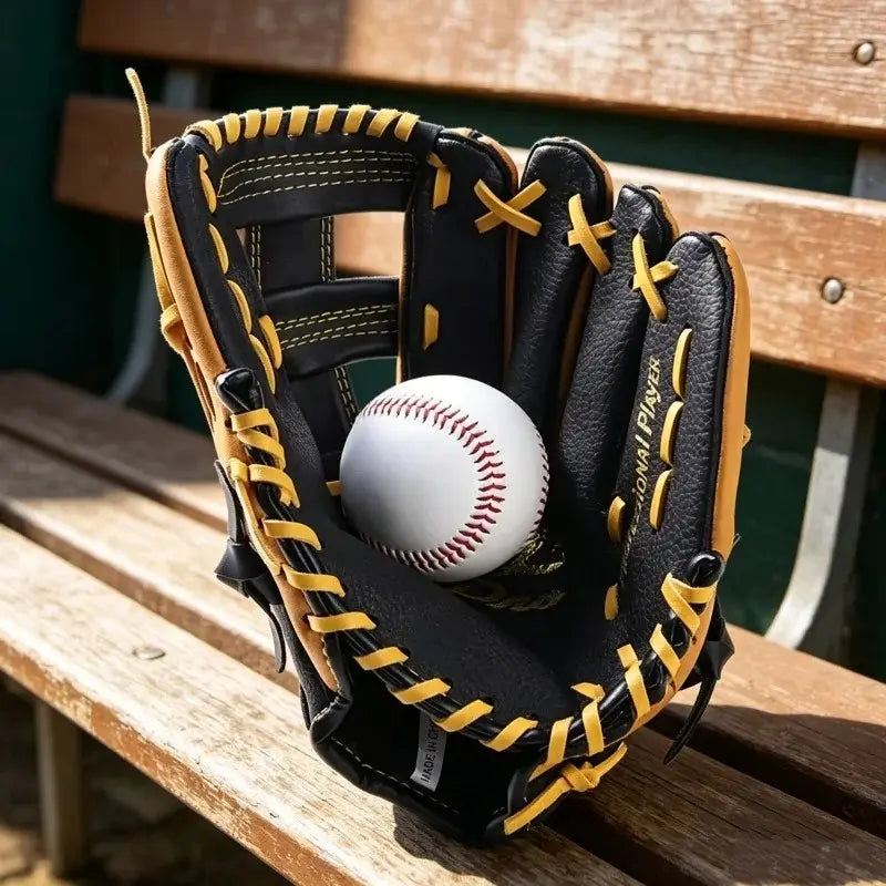 Baseball Catcher Glove, Leather Baseball Glove for Adults and Teens, Softball Gloves for Outdoor Sports, Training and Competition Use, Baseball Mitt
