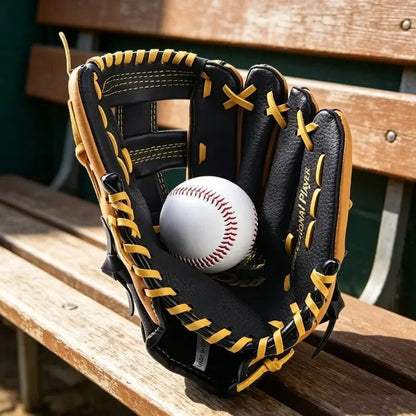 Baseball Catcher Glove, Leather Baseball Glove for Adults and Teens, Softball Gloves for Outdoor Sports, Training and Competition Use, Baseball Mitt
