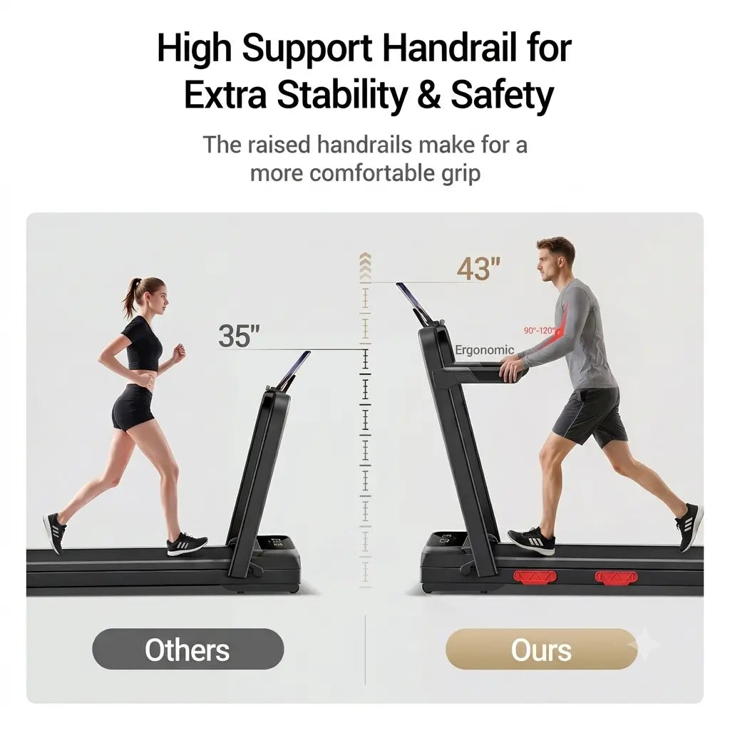 UMAY Auto Incline Treadmill with 3 LED Display | 3.0HP 300LBS Heavy Duty 10S Foldable Walking Pad | under Desk Home Office Workout | Compact Gym Machine for Men & Women