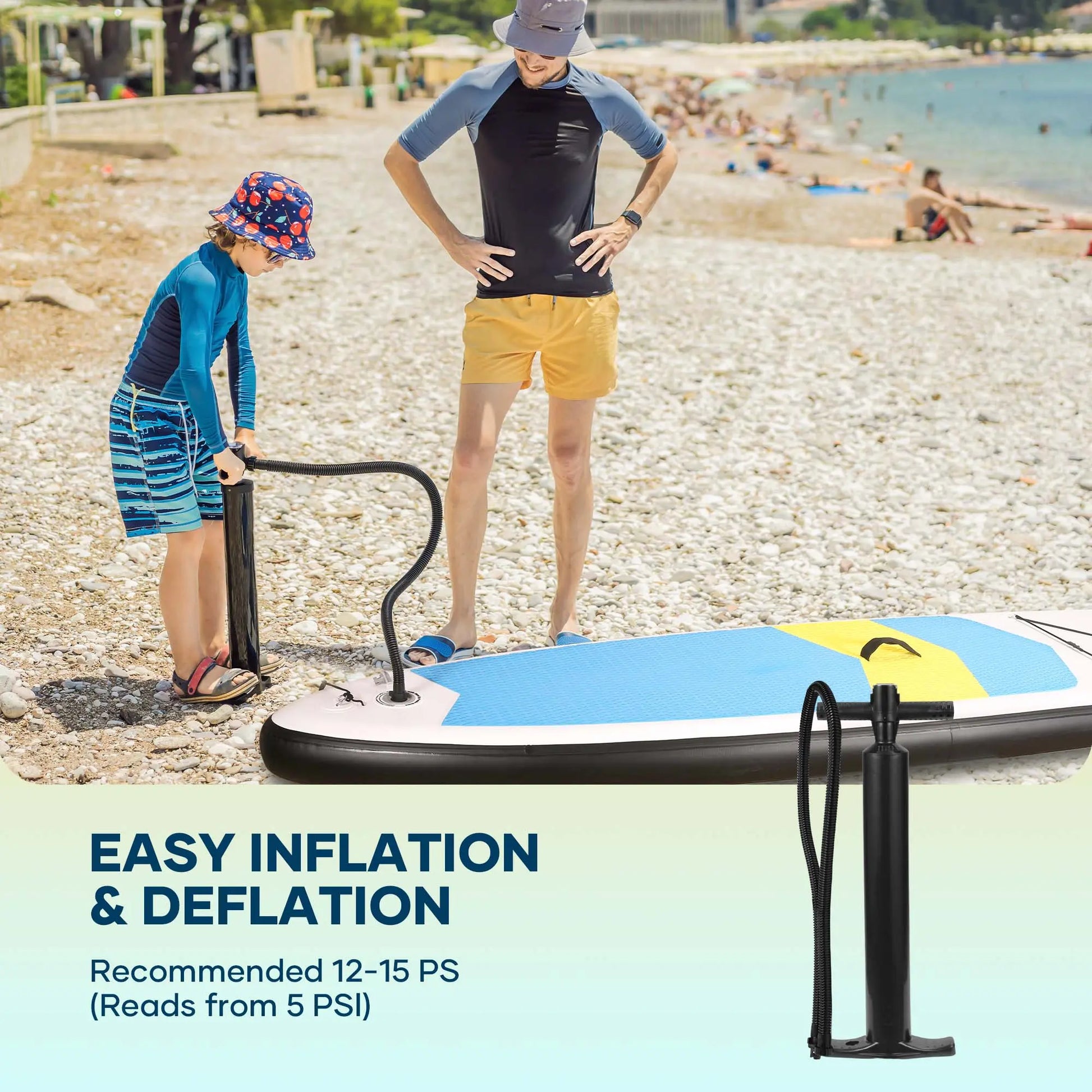 Inflatable Paddle Board Stand up Paddle Board SUP Board with 120"X30"X6" for Youth & Adults Summer