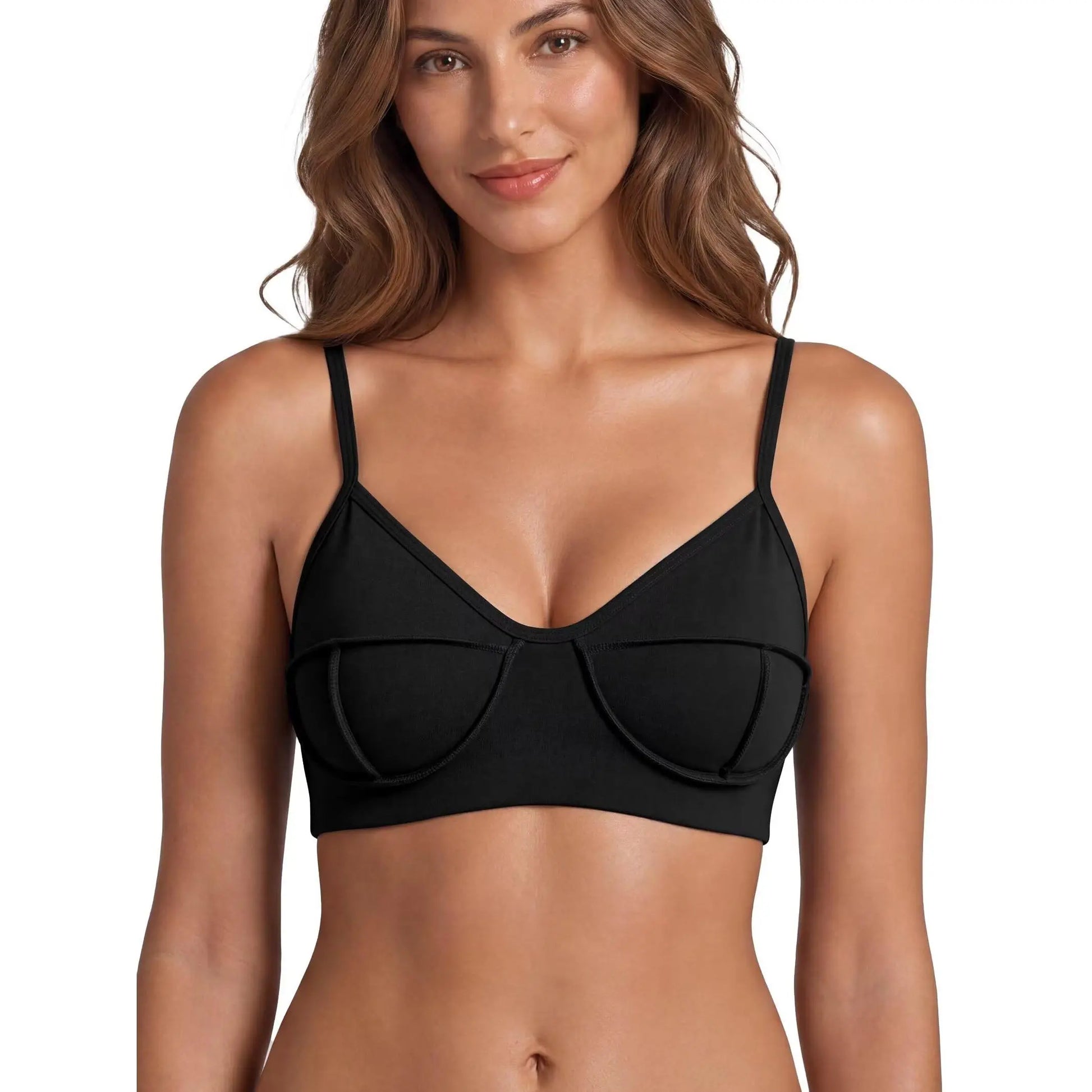 Women'S V Neck Patchwork Sports Bra, Breathable Stretch Padded Bralette with Adjustable Straps for Low Impact Yoga, Gym, and Fitness, Sportswear Yoga Gym, Stretch Sports Bra, Flattering Women'S Sports Underwear