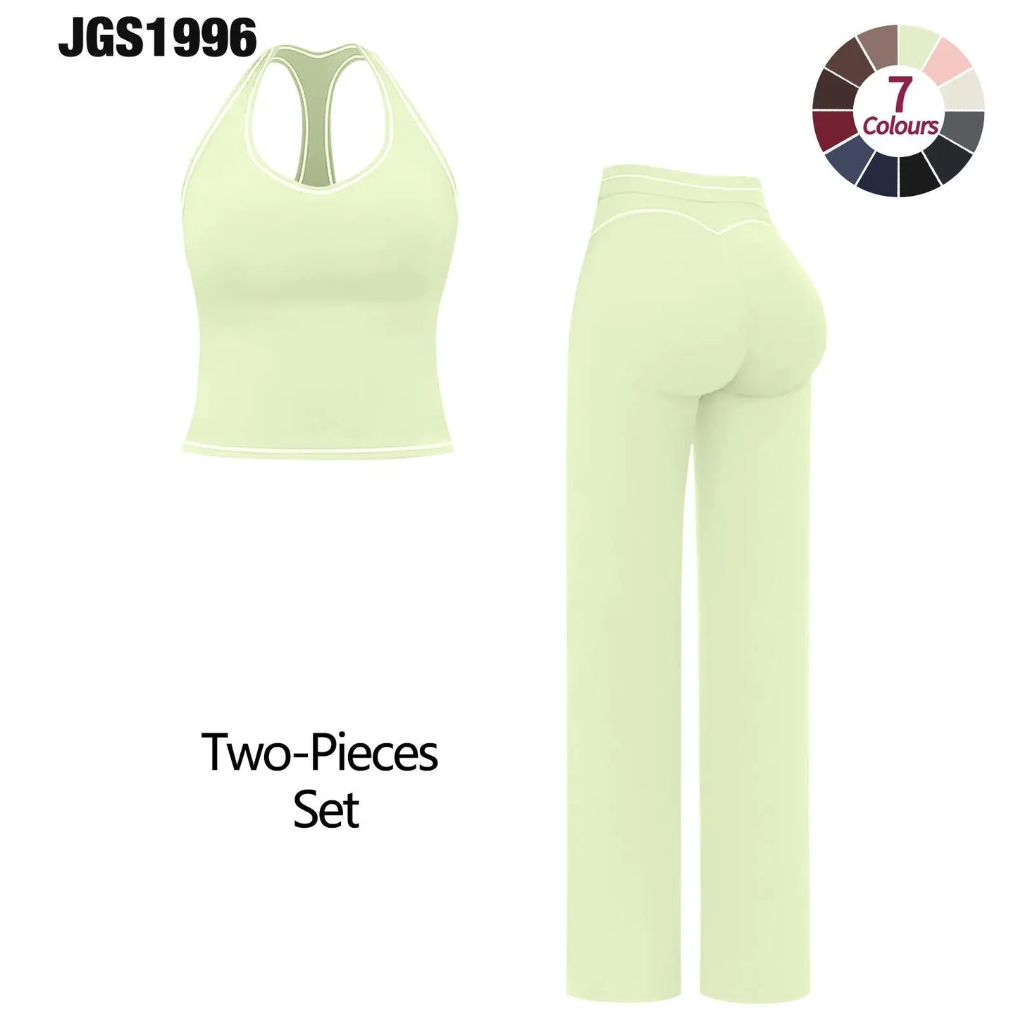 JGS1996 Women'S 2-Piece Activewear Clothing Sets – Contrast Trim Crop Sports Bra & High Waist Skinny Gym Shorts, High Stretch Breathable Quick Dry Tracksuit with Spaghetti Strap Backless Design for Yoga Workout Summer All Seasons