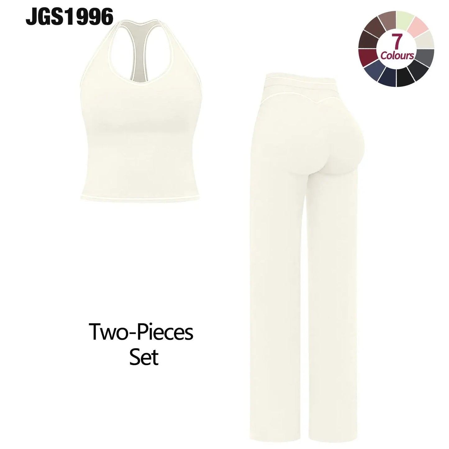 JGS1996 Women'S 2-Piece Activewear Clothing Sets – Contrast Trim Crop Sports Bra & High Waist Skinny Gym Shorts, High Stretch Breathable Quick Dry Tracksuit with Spaghetti Strap Backless Design for Yoga Workout Summer All Seasons