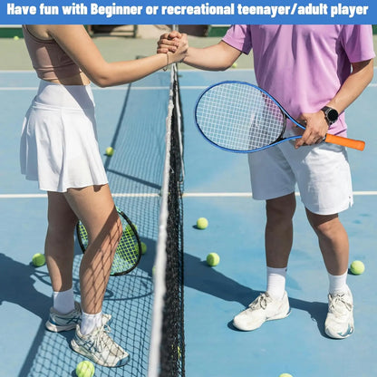 【Dealsforyoudays】Magicorange Tennis Rackets for Adults 2 Players Recreational Tennis Racquet Set for Beginners and Professional with 4 Tennis Balls, 3 Overgrips, 1 Bag