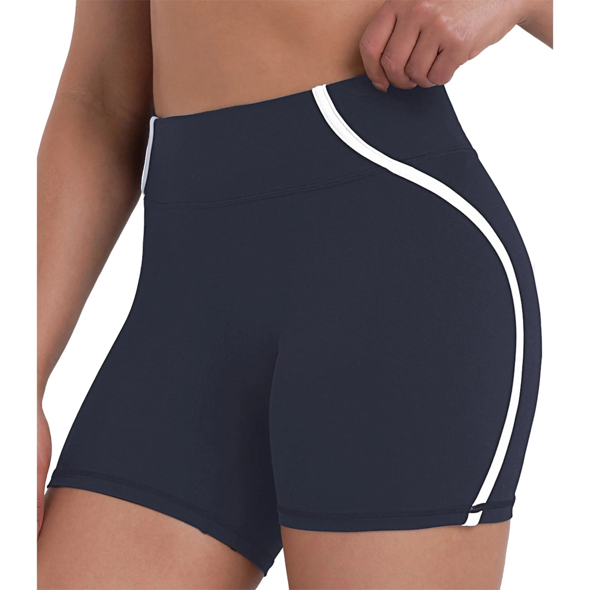 Sunzel Women'S High-Waisted No Front Seam Seamless Breathable Soft Activewear Shorts - Tummy Control Athletic Shorts for Yoga, Gym, Seamless Breathable Shorts