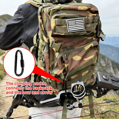 Premium Archery Bow Stand Bundle with Archery Rests, Drawstring-Secure Mesh Storage Bag, Lockable Hook, Overmold Grip Arrow Puller, Portable Folding Universal Kit for Hunting/Practice