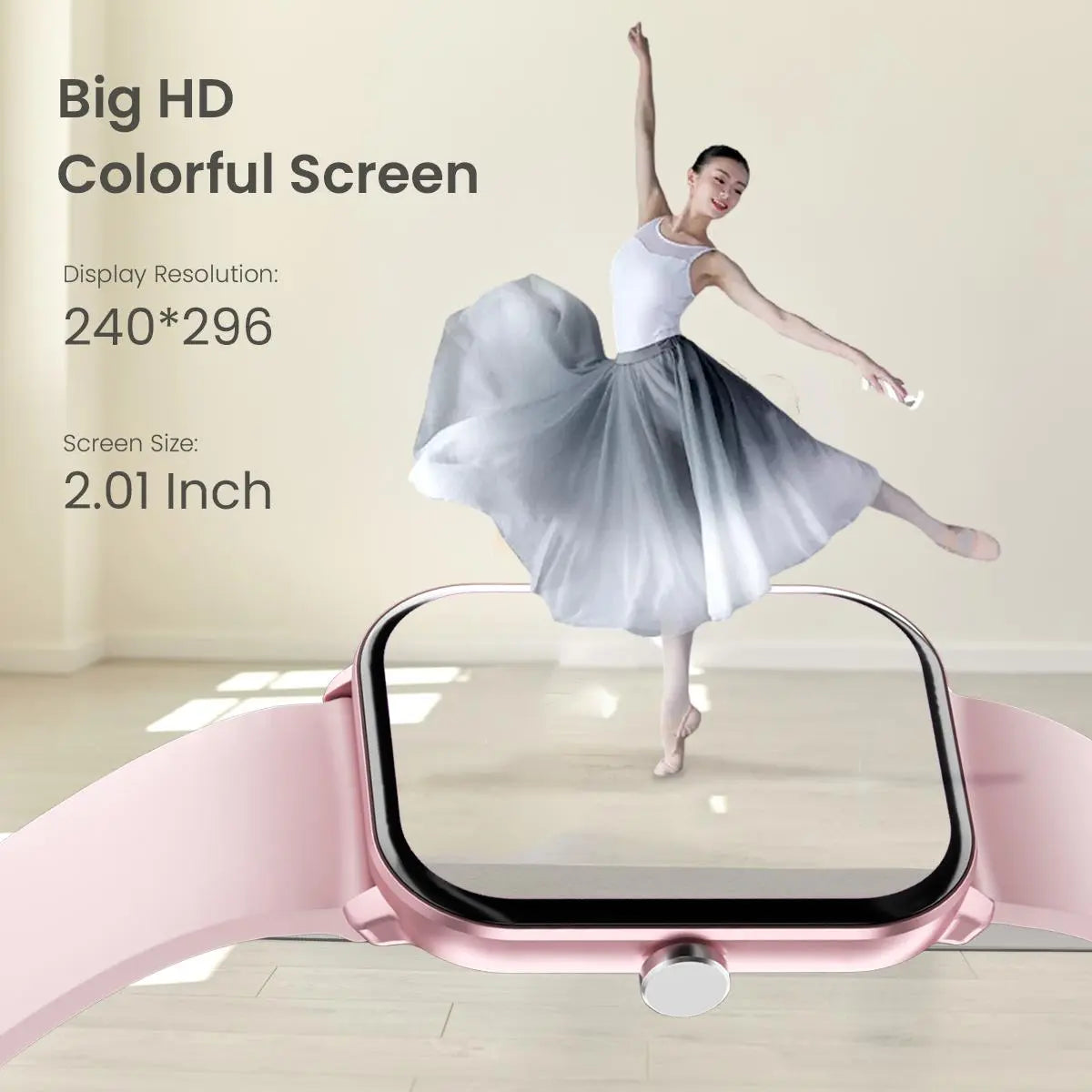 Free Delivery Multifunctional Women'S Smartwatch 2026, Get in 3-DAY, IP68 Waterproof for Android and Iphone, Bluetooth Call & Music Control, DIY Custom Dial, 100+ Sports Modes and Message Reminders, Ideal for Sports & Gifting