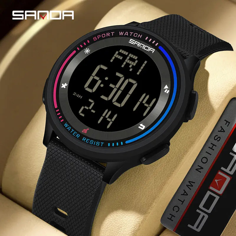 Unisex Casual Fashion Wristwatch - Simple Sporty round Design, Luminous Display, Waterproof, Shock-Resistant for Daily & Outdoor Wear (Fashion Men'S Watch Accessory)