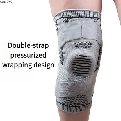 AWD 2/1 Pack Knee Compression Support Sleeves Flexible Sports Knee Braces for Men Women Running Basketball Workout Fitness Joint Pain Relief Daily Sports Accessories