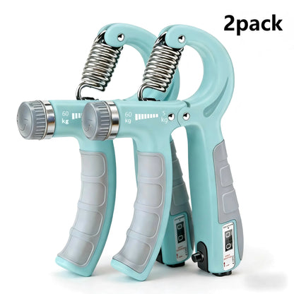 2-Pack Hand Gripper Strengthener, Adjustable Resistance (11-132 Lbs/5-60Kg) Forearm Exerciser, Workout Fitness Equipment for Muscle Building, Injury Recovery, Workout Training Equipment, Home Workout Gear