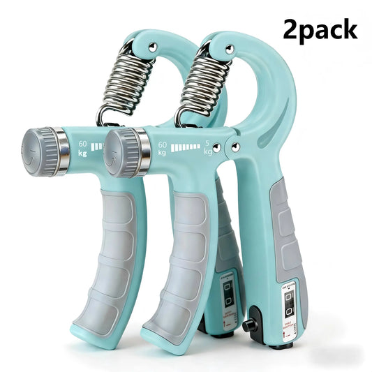 2-Pack Hand Gripper Strengthener, Adjustable Resistance (11-132 Lbs/5-60Kg) Forearm Exerciser, Workout Fitness Equipment for Muscle Building, Injury Recovery, Workout Training Equipment, Home Workout Gear