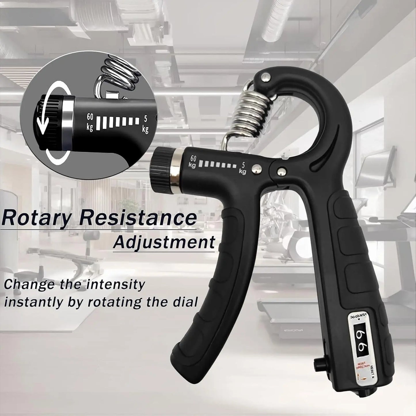 Functional Adjustable Resistance Finger Exerciser Grip Ring - Unisex Hand Fitness Set, Reusable Stress Relief Tool for Muscle Building, Injury Recovery (Forearm Strengthener, Boyfriend Gift Option)